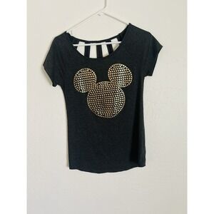 Disney Park Woman's Small Shirt Golden Mickey Disney Spirit Top‎